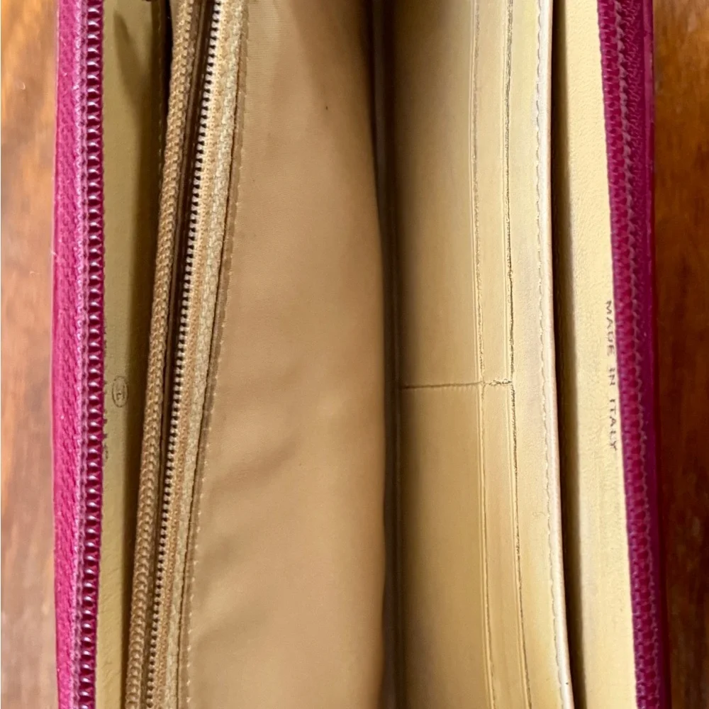 Chanel Pink Camellia Long Zippy Wallet‎